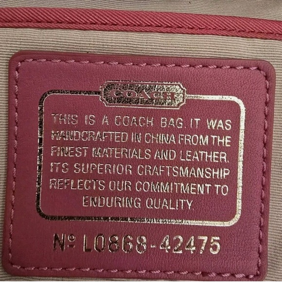 Coach Parker Straw Handbag EUC - Picture 5 of 7